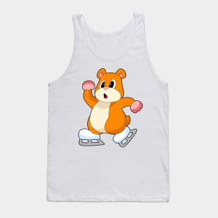 Hamster Ice skating Ice skates Winter sports Tank Top